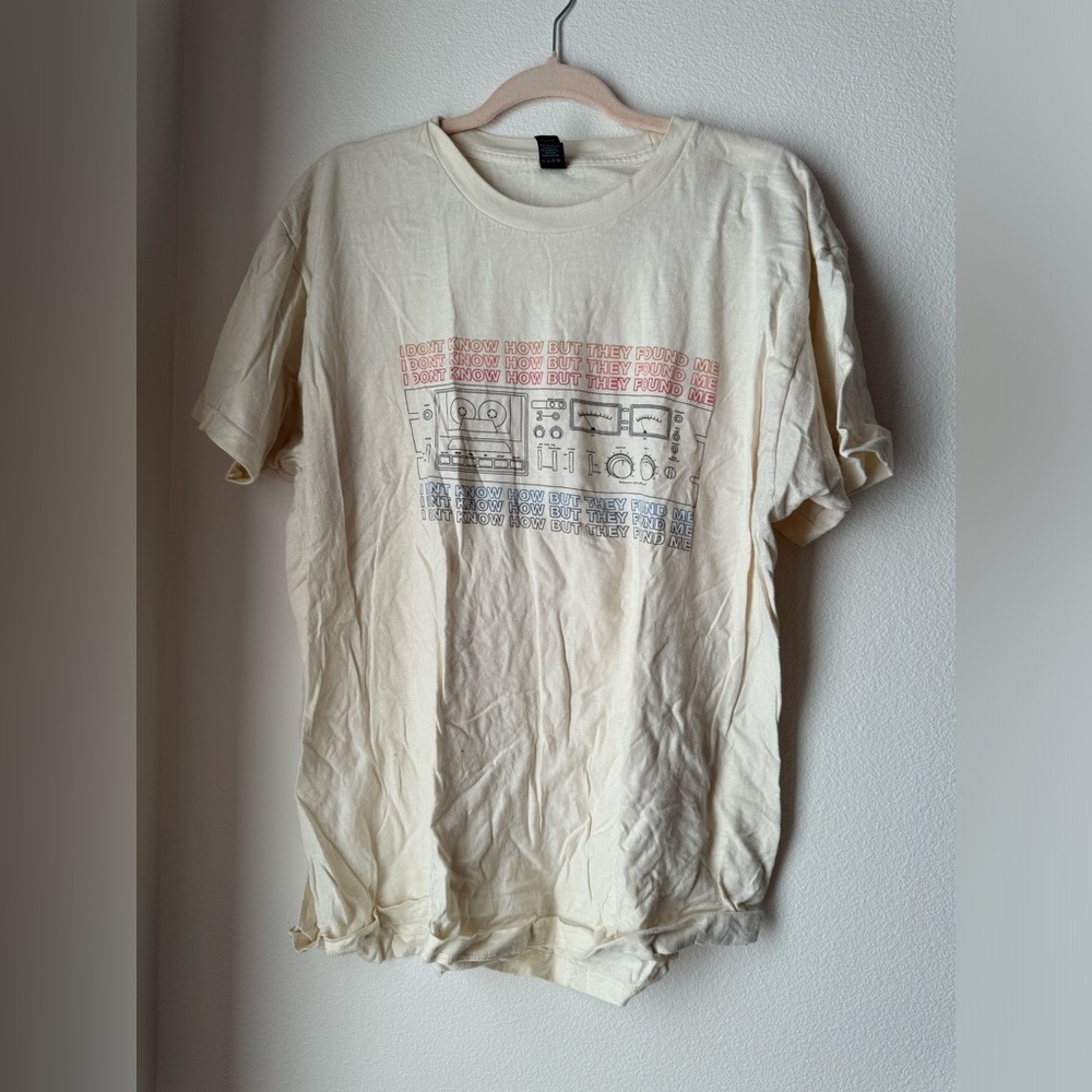I Don’t Know How But They Found Me band tee XL
